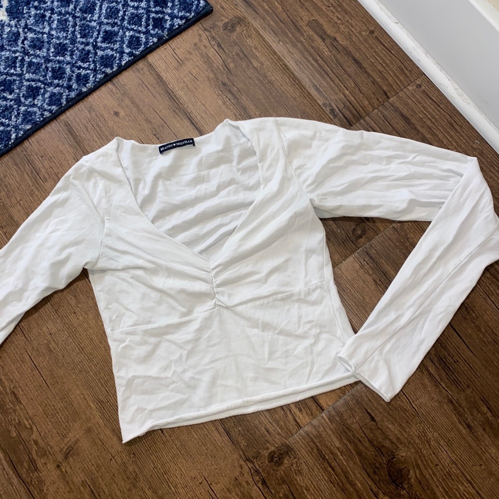Brandy long sleeve in white